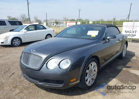 2007 Bentley Continental Gtc z USA, uszkodzony, nr VIN SCBDR33WX7C050036